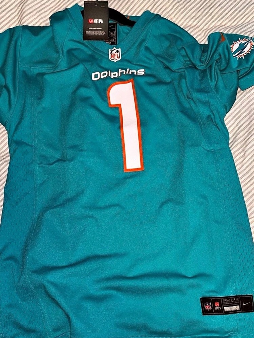 Nike Miami Dolphins Tua Tagovailoa #1 Jersey Blue